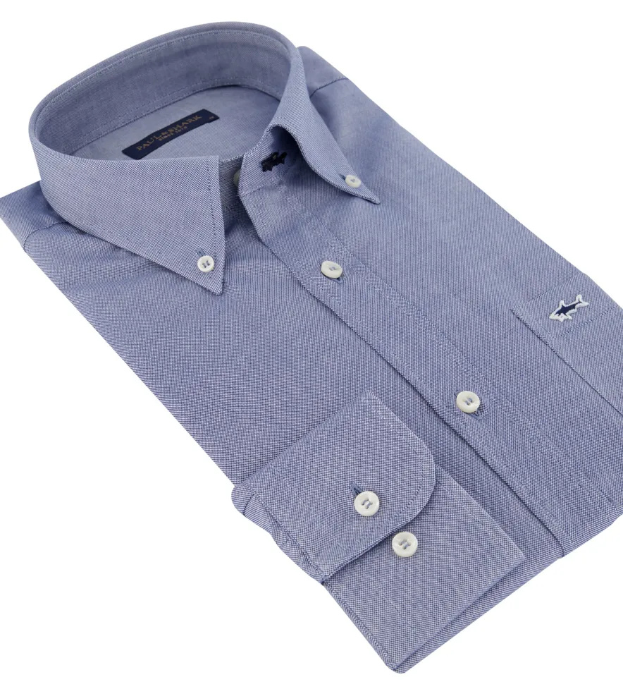 Overhemd Paul & Shark blauw button down