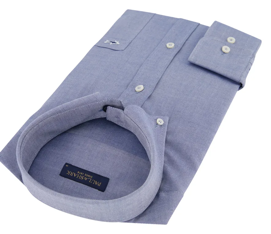 Overhemd Paul & Shark blauw button down
