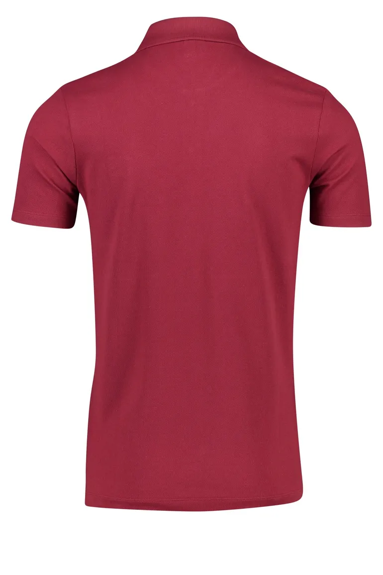 Paul & Shark polo wijde fit bordeaux katoen