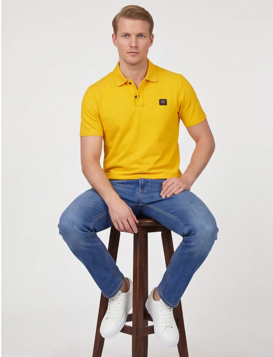 Paul & Shark poloshirt geel