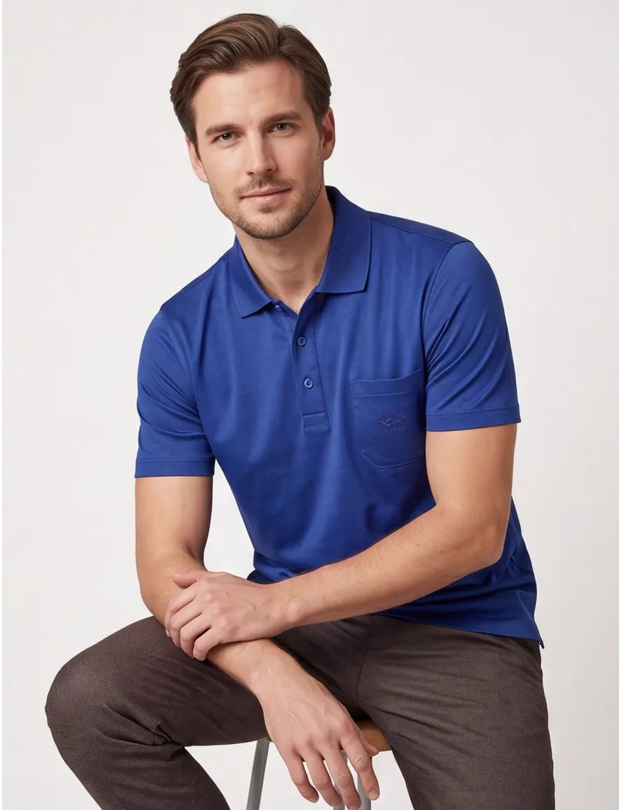 Blauwe polo Paul & Shark