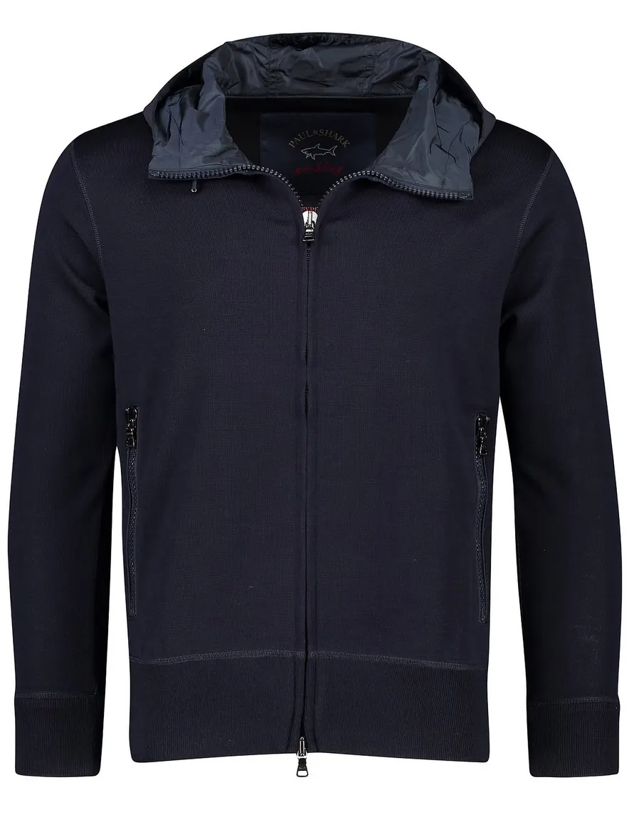 Paul & Shark vest met capuchon navy