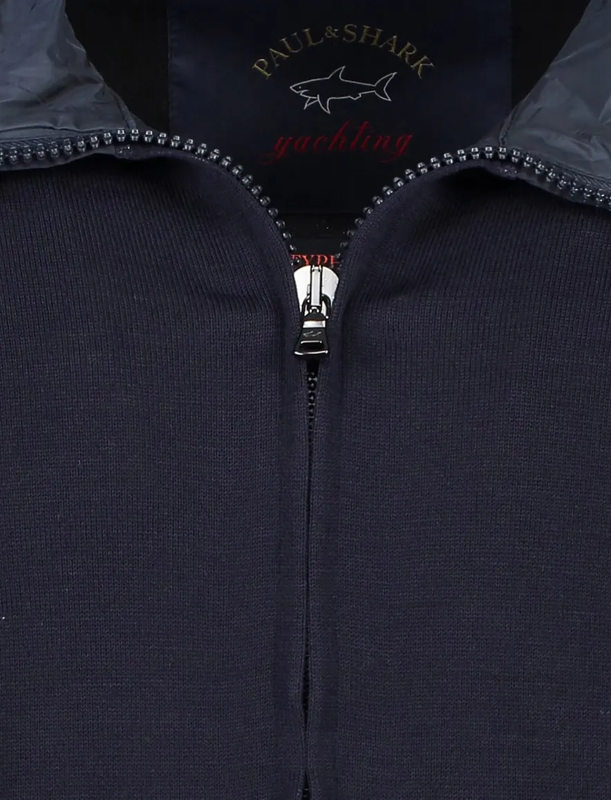 Paul & Shark vest met capuchon navy