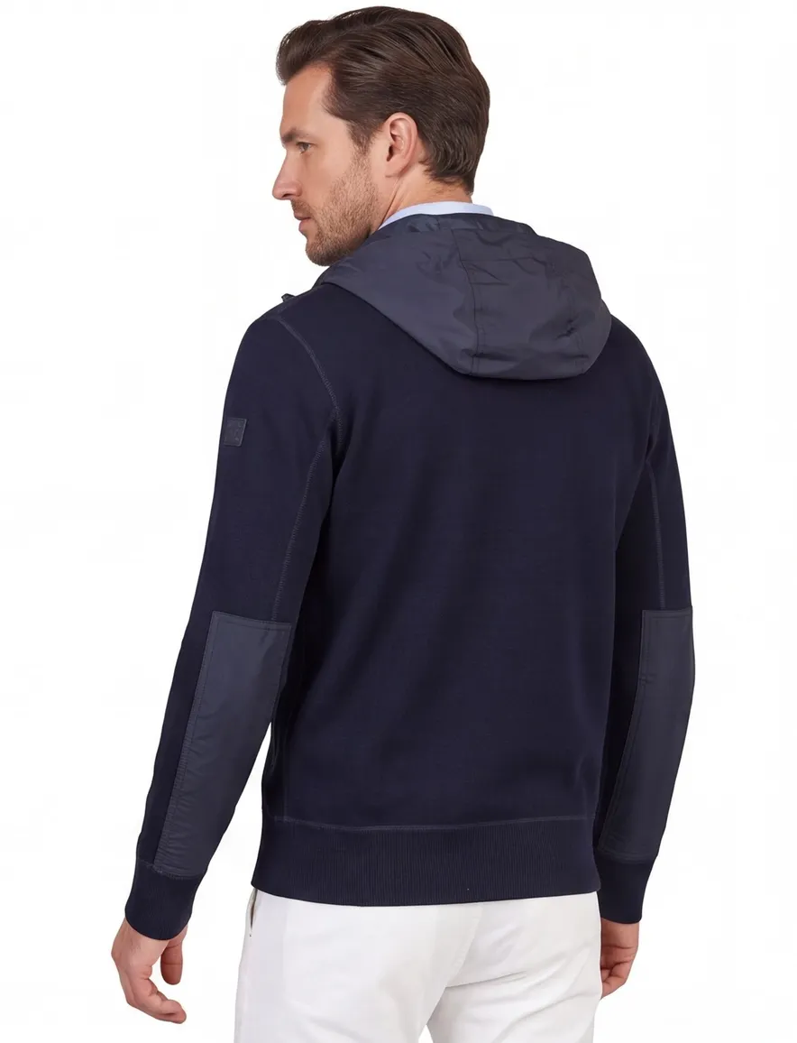 Paul & Shark vest met capuchon navy