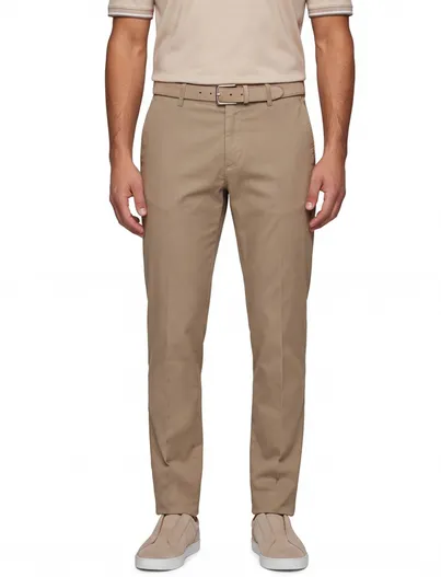 Paul & Shark Paul & Shark chino beige effen katoen