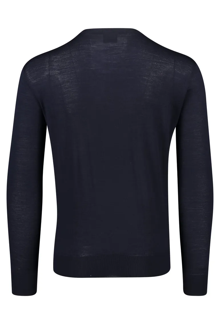 Paul & Shark trui ronde hals navy lamswol