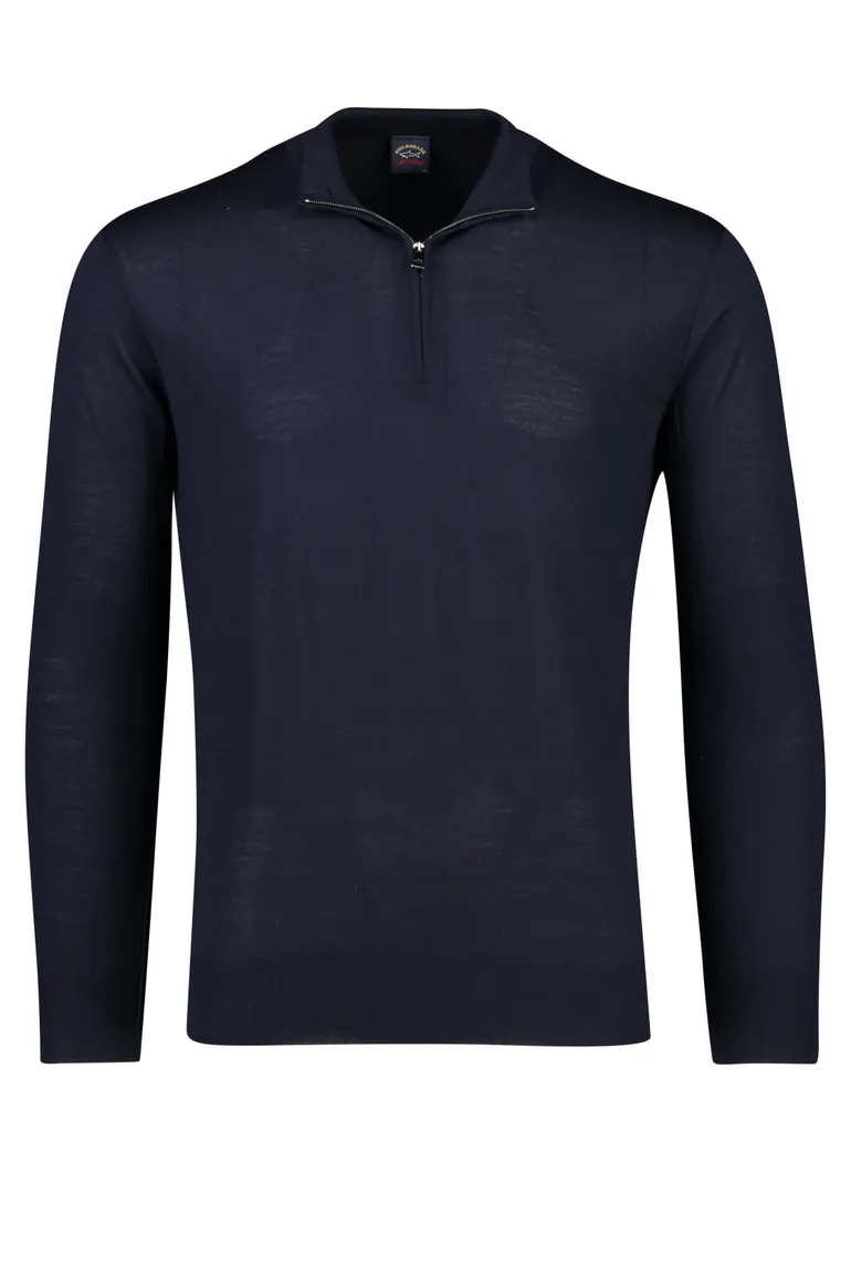 Navy trui rits in kraag Paul & Shark