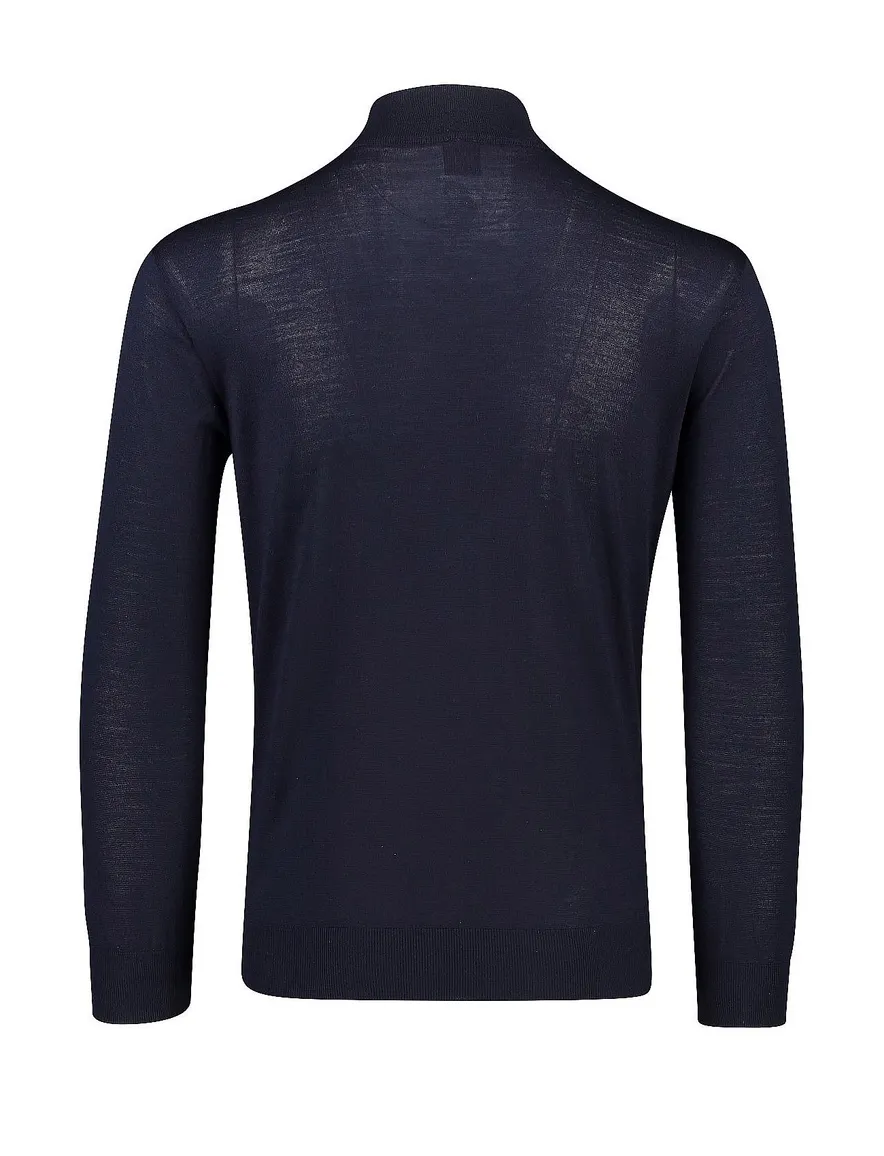 Navy trui rits in kraag Paul & Shark