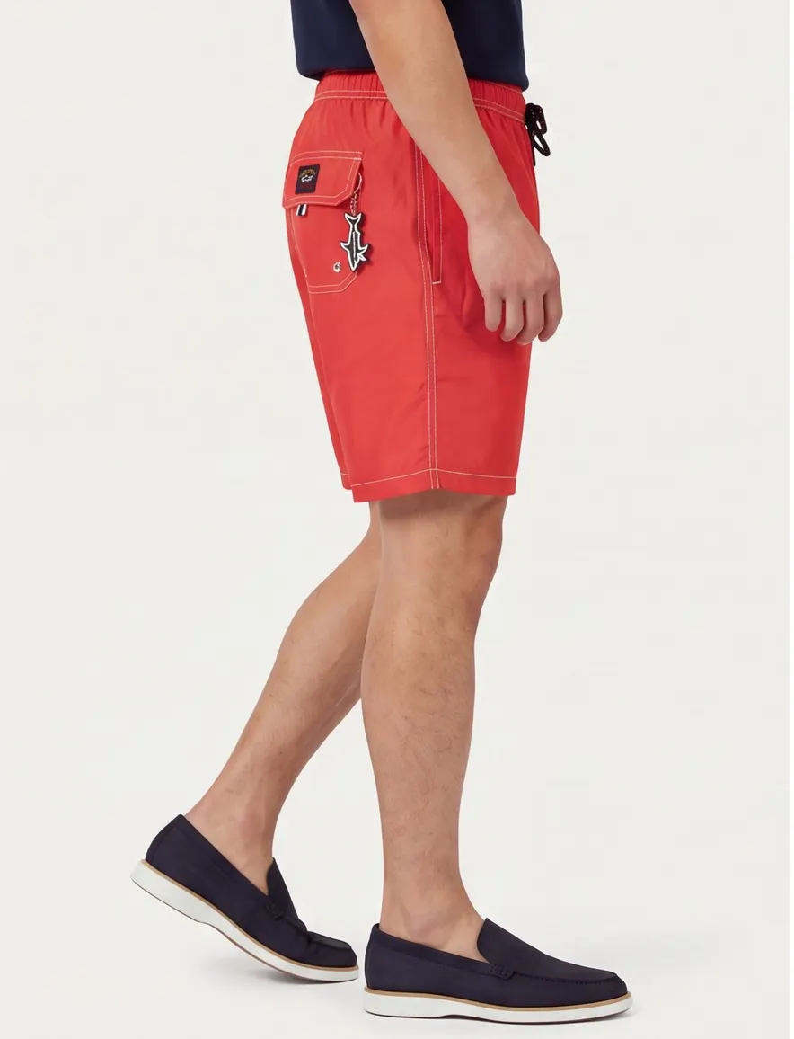 Paul & Shark zwemshort rood elastische band