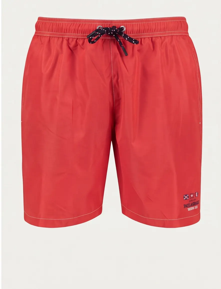 Paul & Shark zwemshort rood elastische band