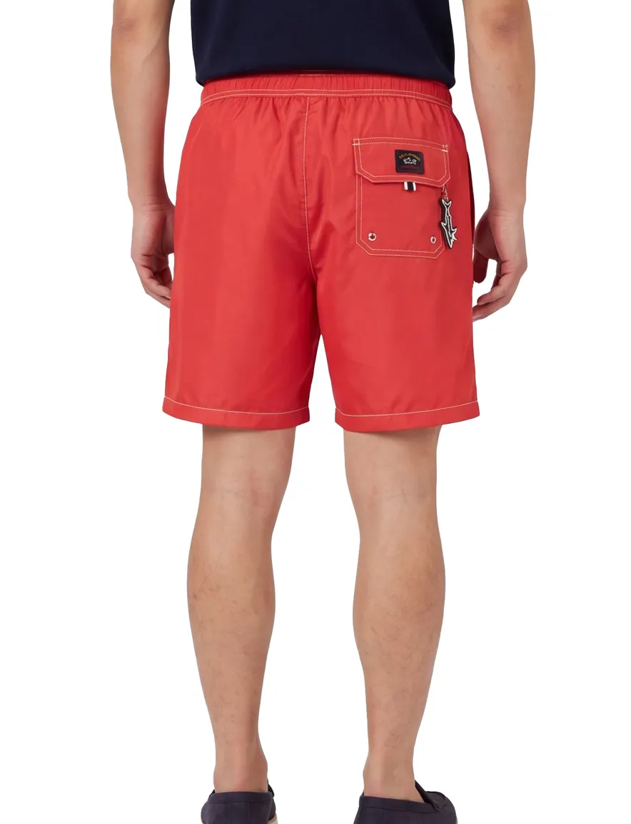 Paul & Shark zwemshort rood elastische band