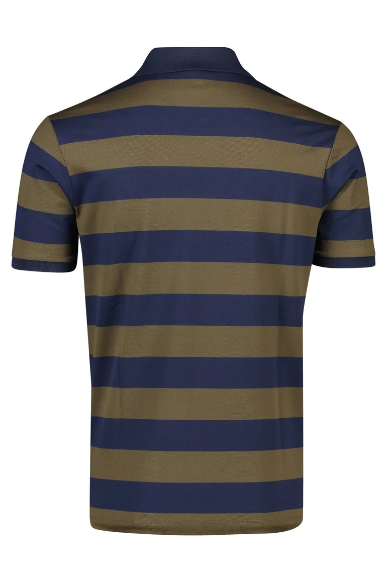 Paul & Shark polo gestreept donkerblauw groen