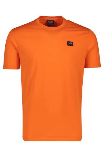 Paul & Shark Paul & Shark t-shirt oranje ronde hals