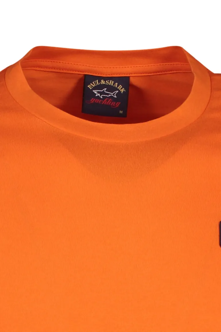 Paul & Shark t-shirt oranje ronde hals