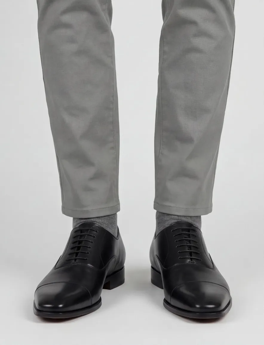 veterschoenen Magnanni effen leer zwart