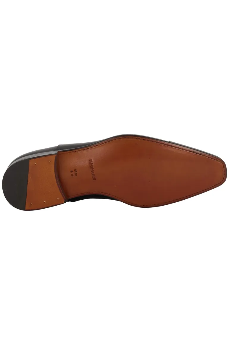 veterschoenen Magnanni effen leer zwart