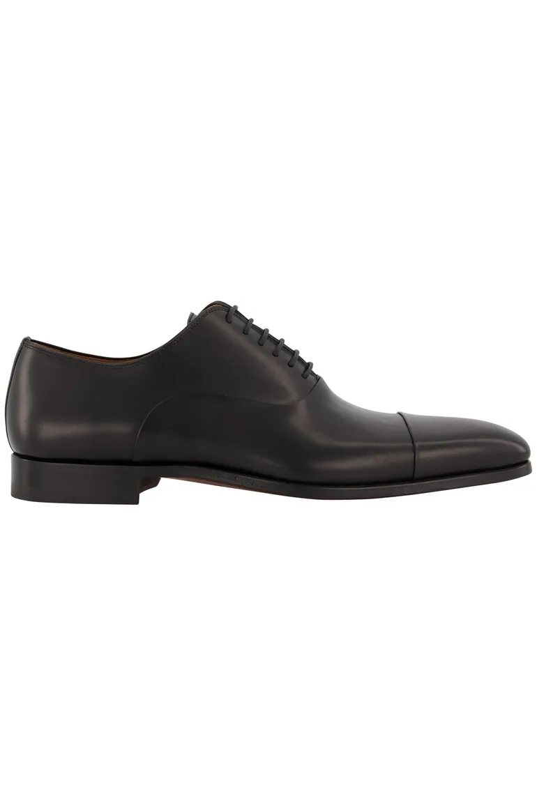 veterschoenen Magnanni effen leer zwart