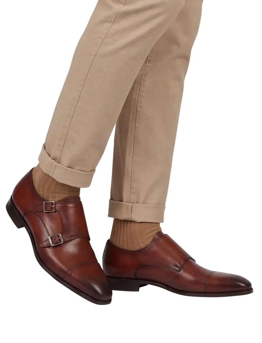 nette schoenen Magnanni effen leer bruin