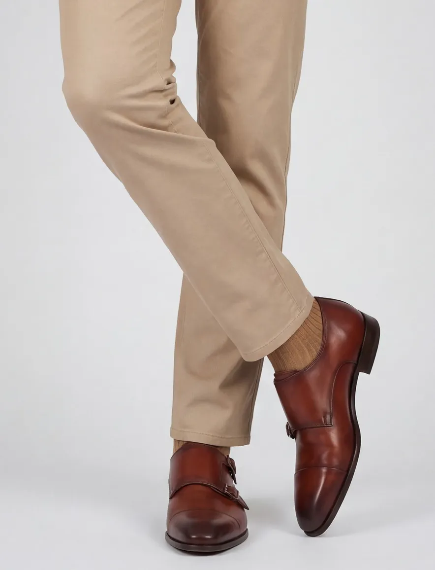 nette schoenen Magnanni effen leer bruin