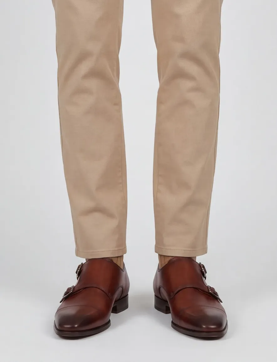 nette schoenen Magnanni effen leer bruin