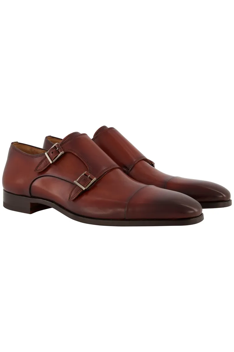 nette schoenen Magnanni effen leer bruin