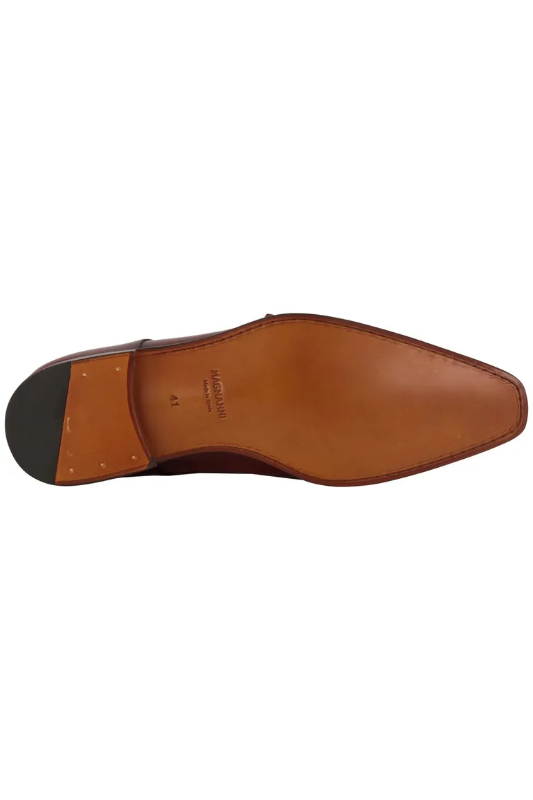 nette schoenen Magnanni effen leer bruin