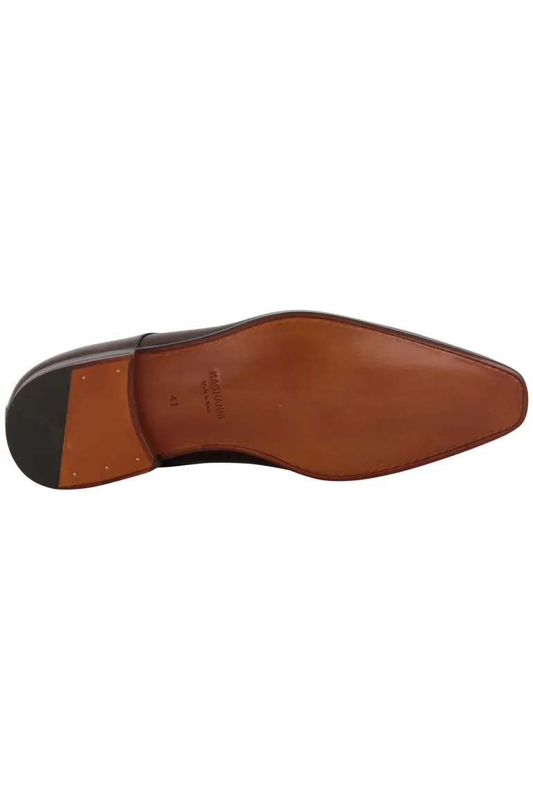 veterschoenen Magnanni effen leer bruin