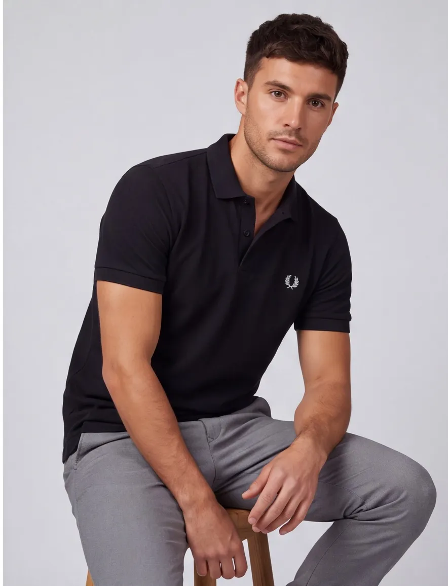 Fred Perry zwart poloshirt