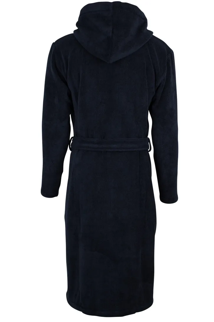 Tommy Hilfiger badjas donkerblauw met capuchon