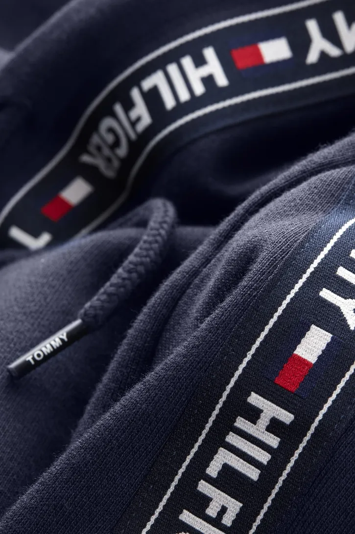 Tommy Hilfiger sweatvest navy met capuchon