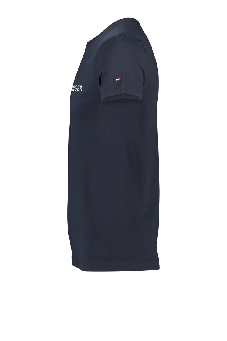 Tommy Hilfiger t-shirt met logo navy ronde hals