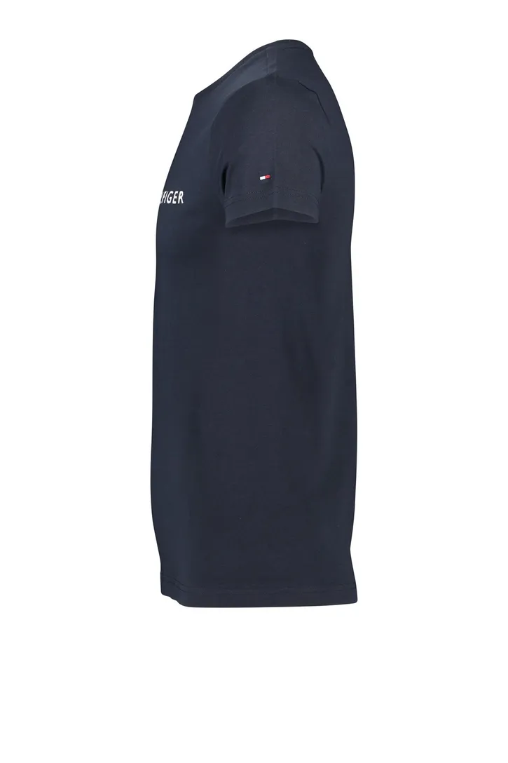 Tommy Hilfiger t-shirt ronde hals navy met logo