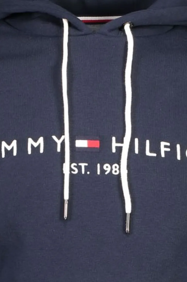 Sweater Tommy Hilfiger navy met opdruk