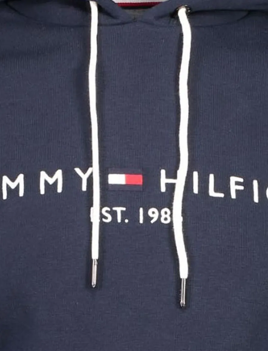 Sweater Tommy Hilfiger navy met opdruk