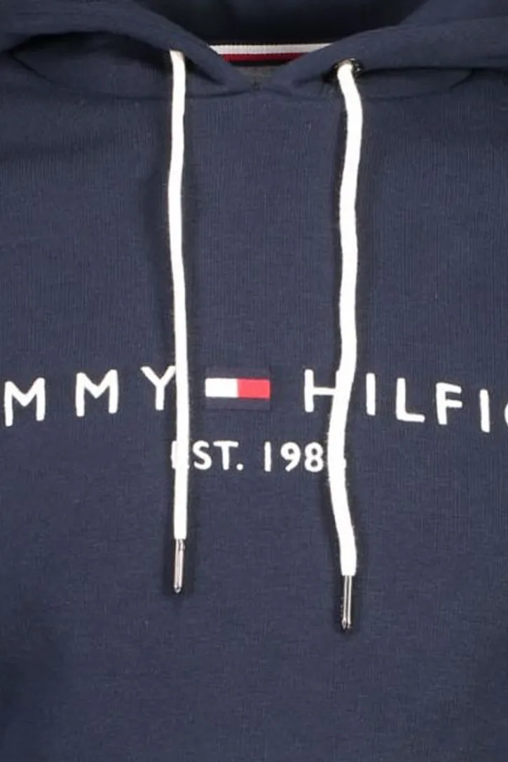 Tommy Hilfiger hoodie donkerblauw effen