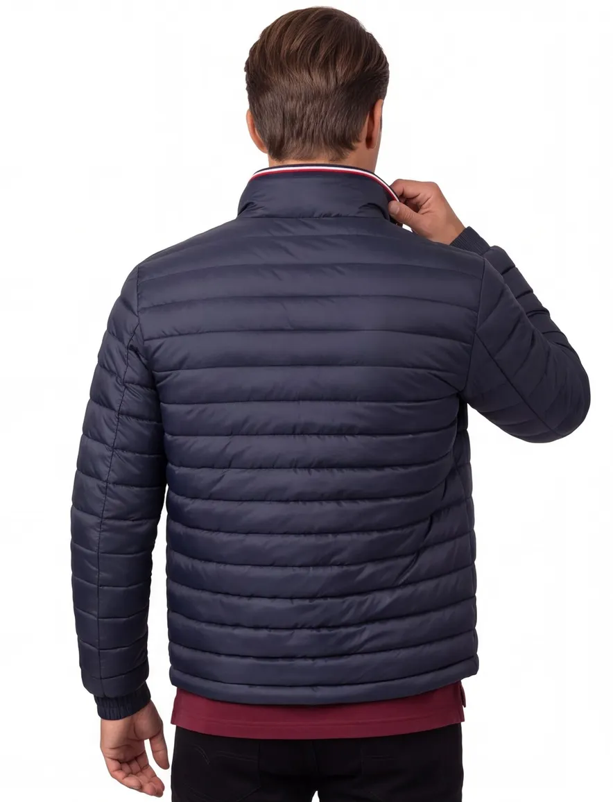 Donsjack Tommy Hilfiger zwart met steekzakken Big & Tall