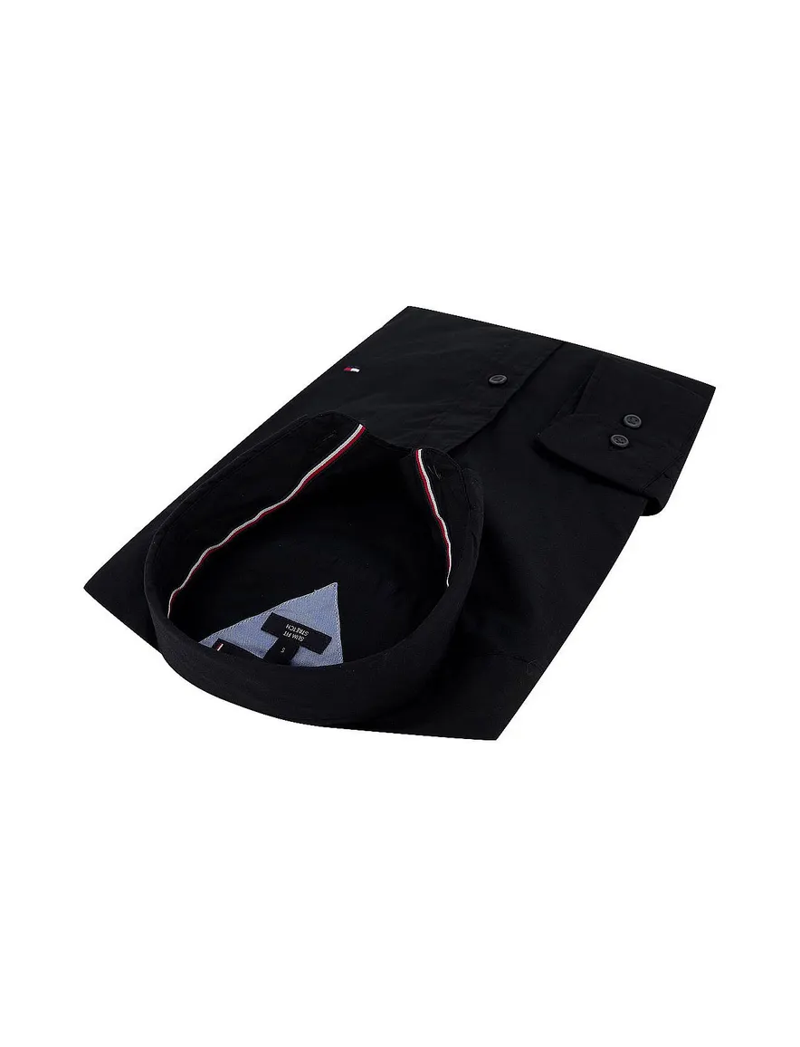 Overhemd Tommy Hilfiger zwart Slim Fit