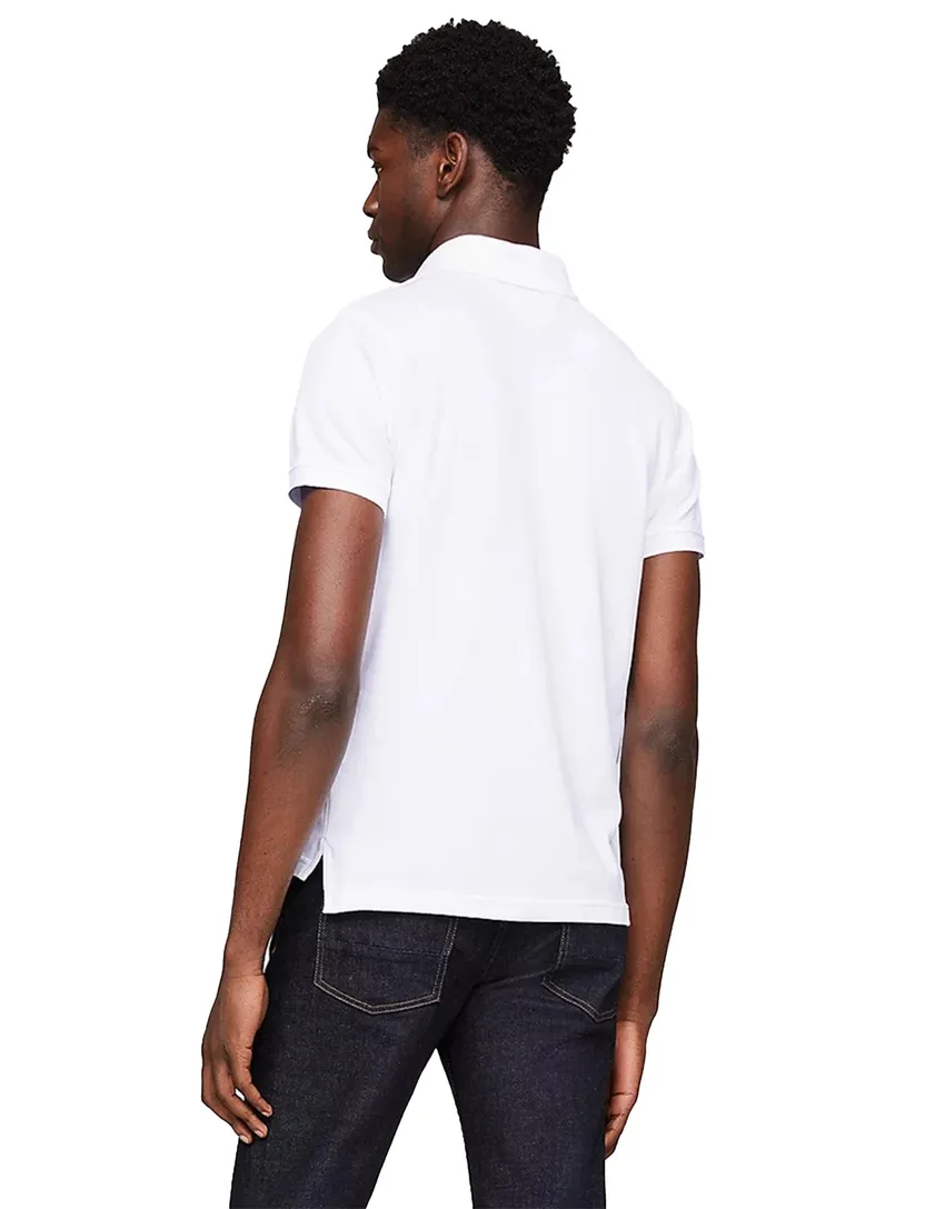 Wit poloshirt heren Tommy Hilfiger Slim Fit
