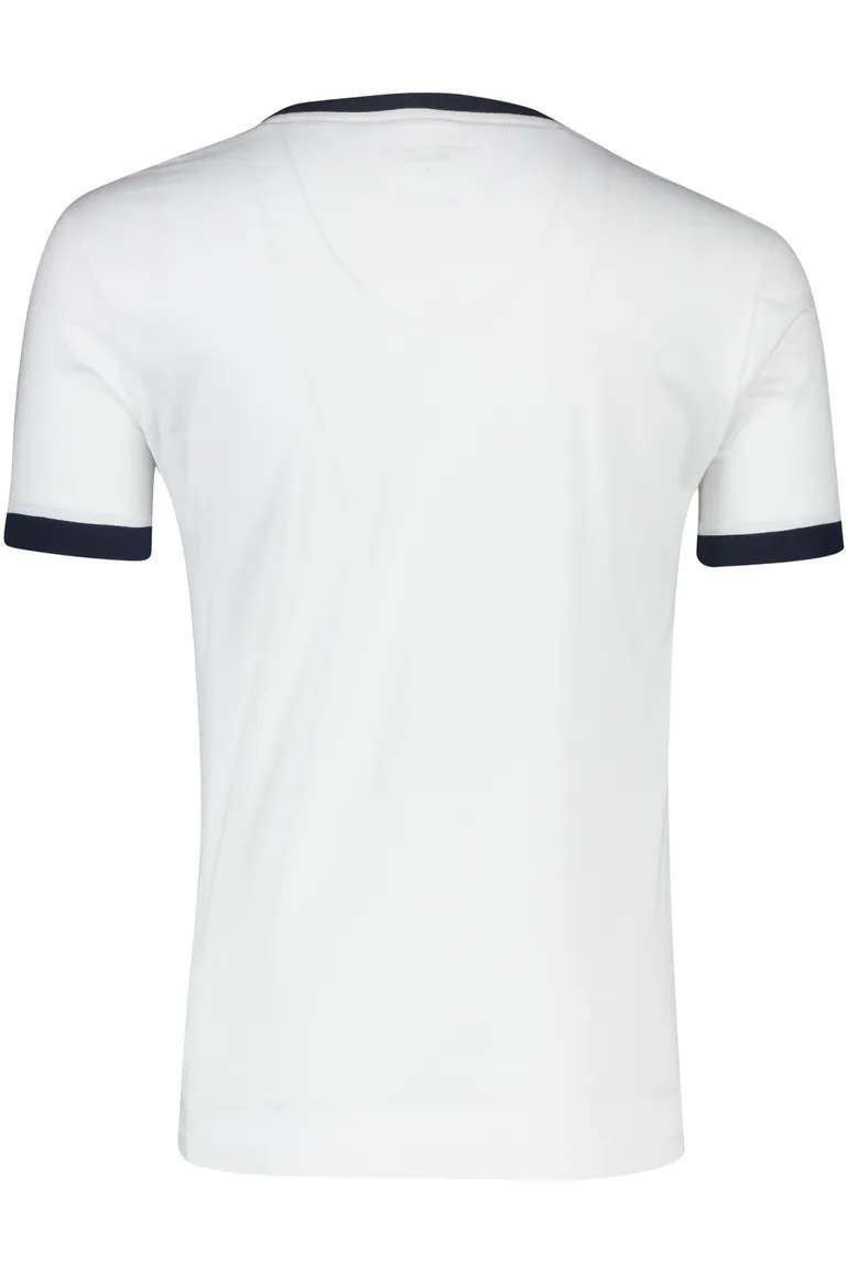 Tommy Hilfiger t-shirt wit effen met logo katoen