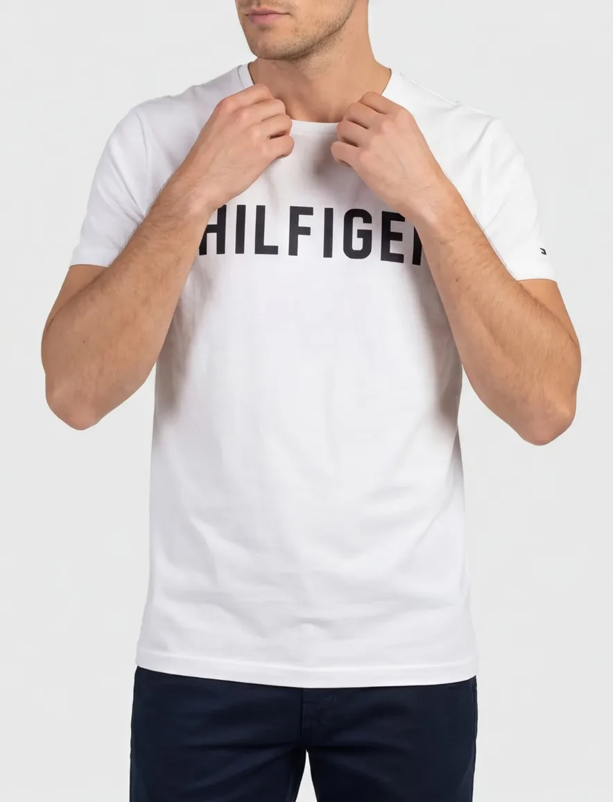 Tommy Hilfiger T-shirt wit katoen print