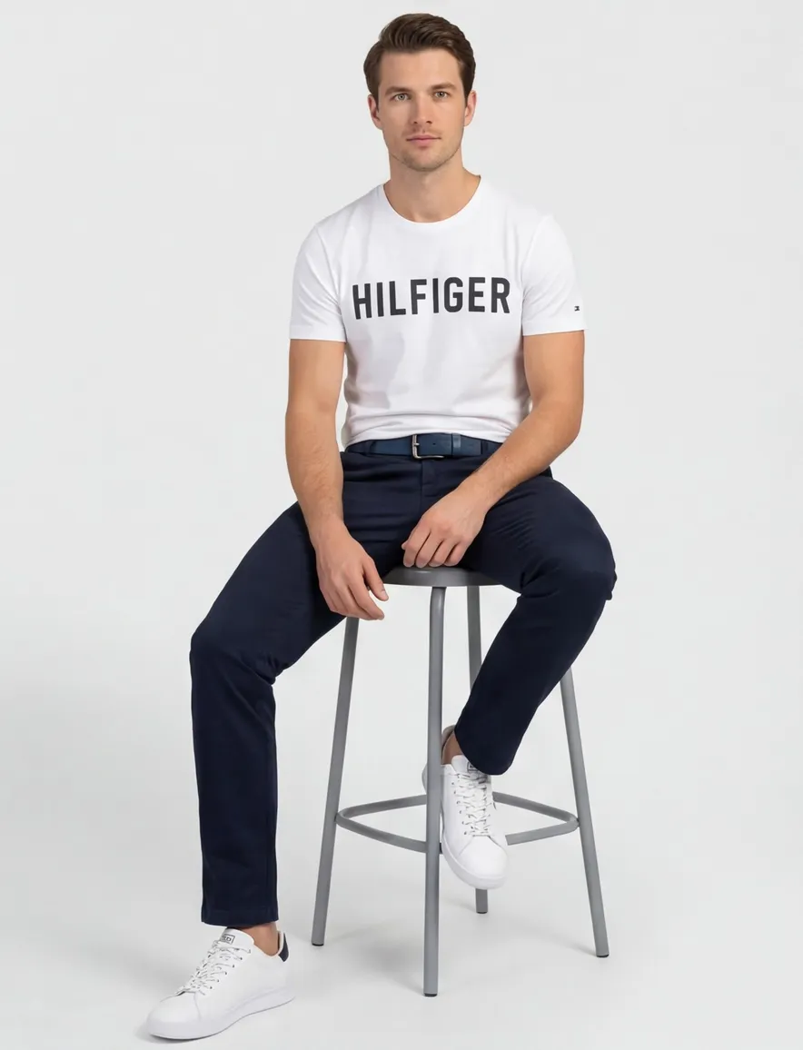 Tommy Hilfiger T-shirt wit katoen print