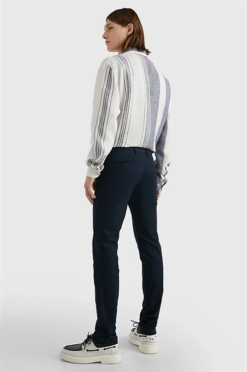 Tommy Hilfiger chino katoen Donkerblauw big&tall