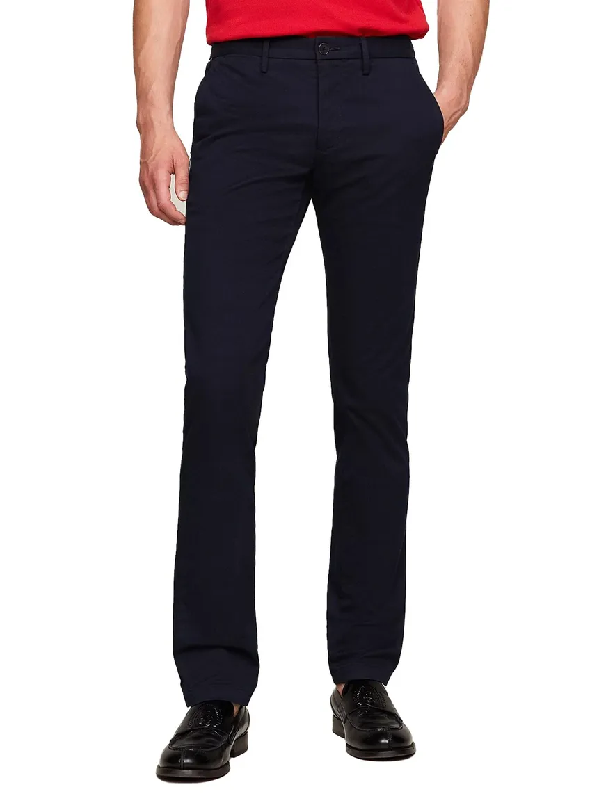 Tommy Hilfiger chino katoen Donkerblauw big&tall