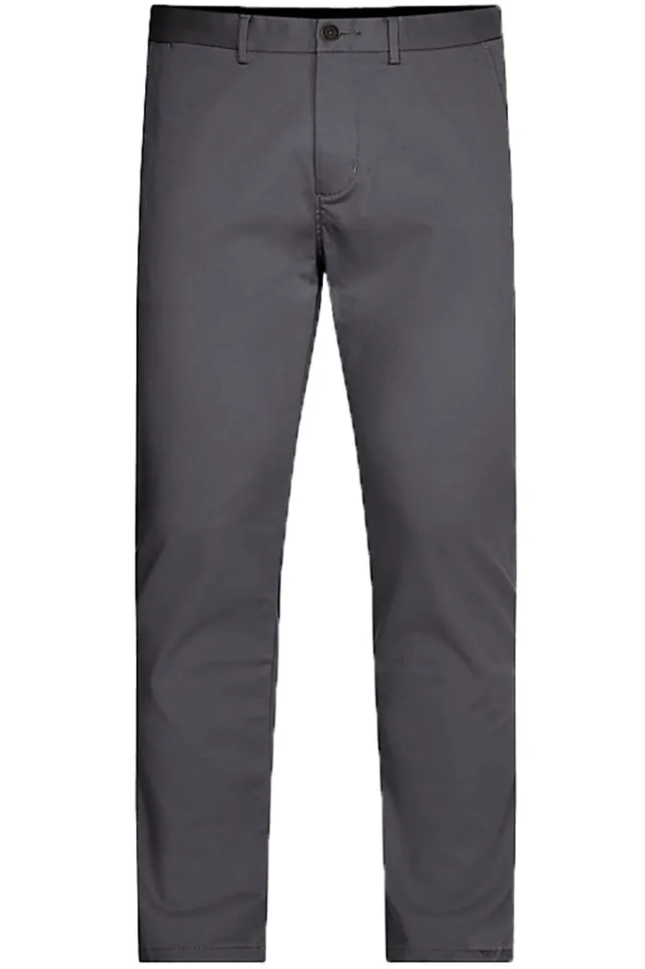 Grijze Tommy Hilfiger katoenen broek effen katoen