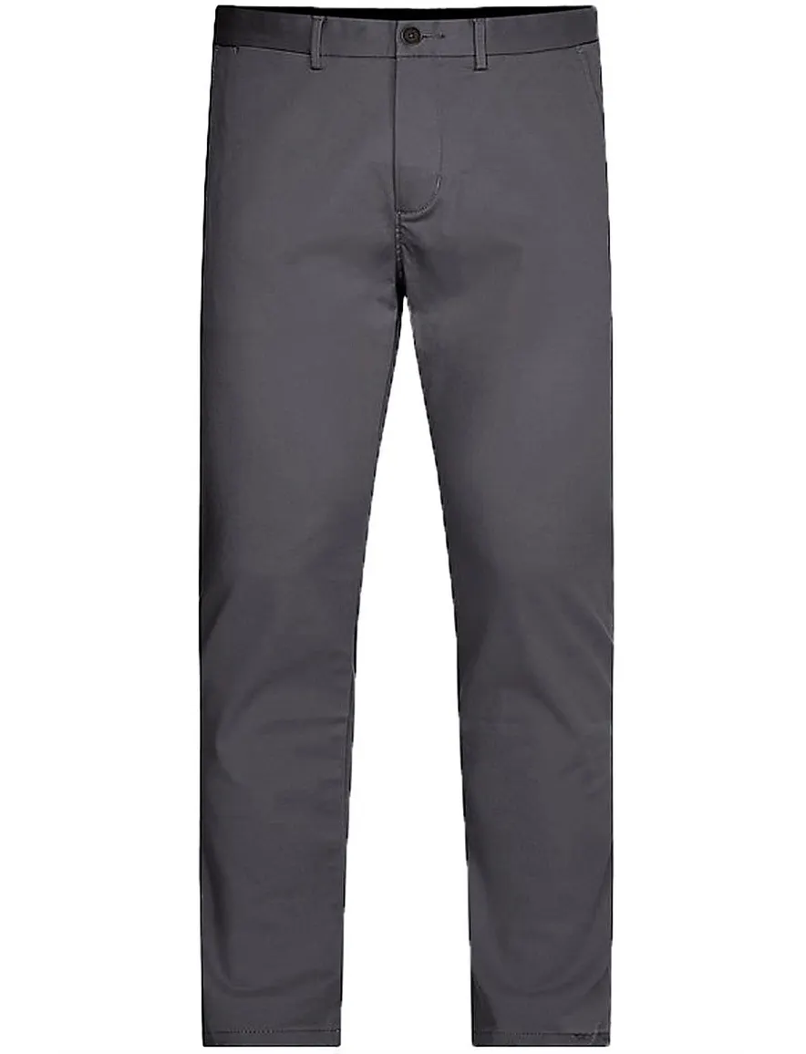 Tommy Hilfiger chino grijs effen