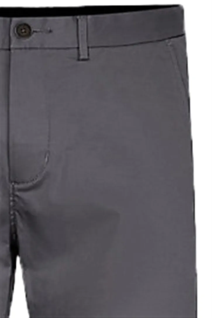 Grijze Tommy Hilfiger katoenen broek effen katoen