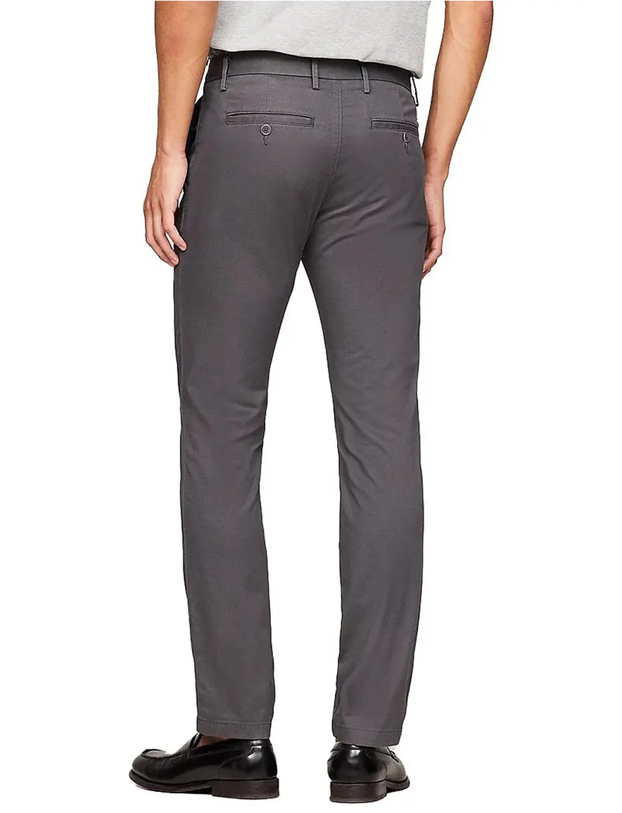 Tommy Hilfiger chino grijs effen