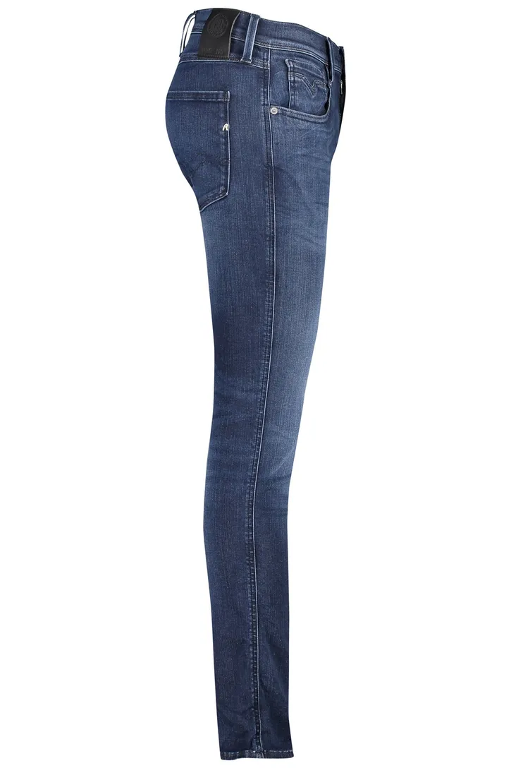 Replay Hyperflex jeans Slim Fit donkerblauw Anbass
