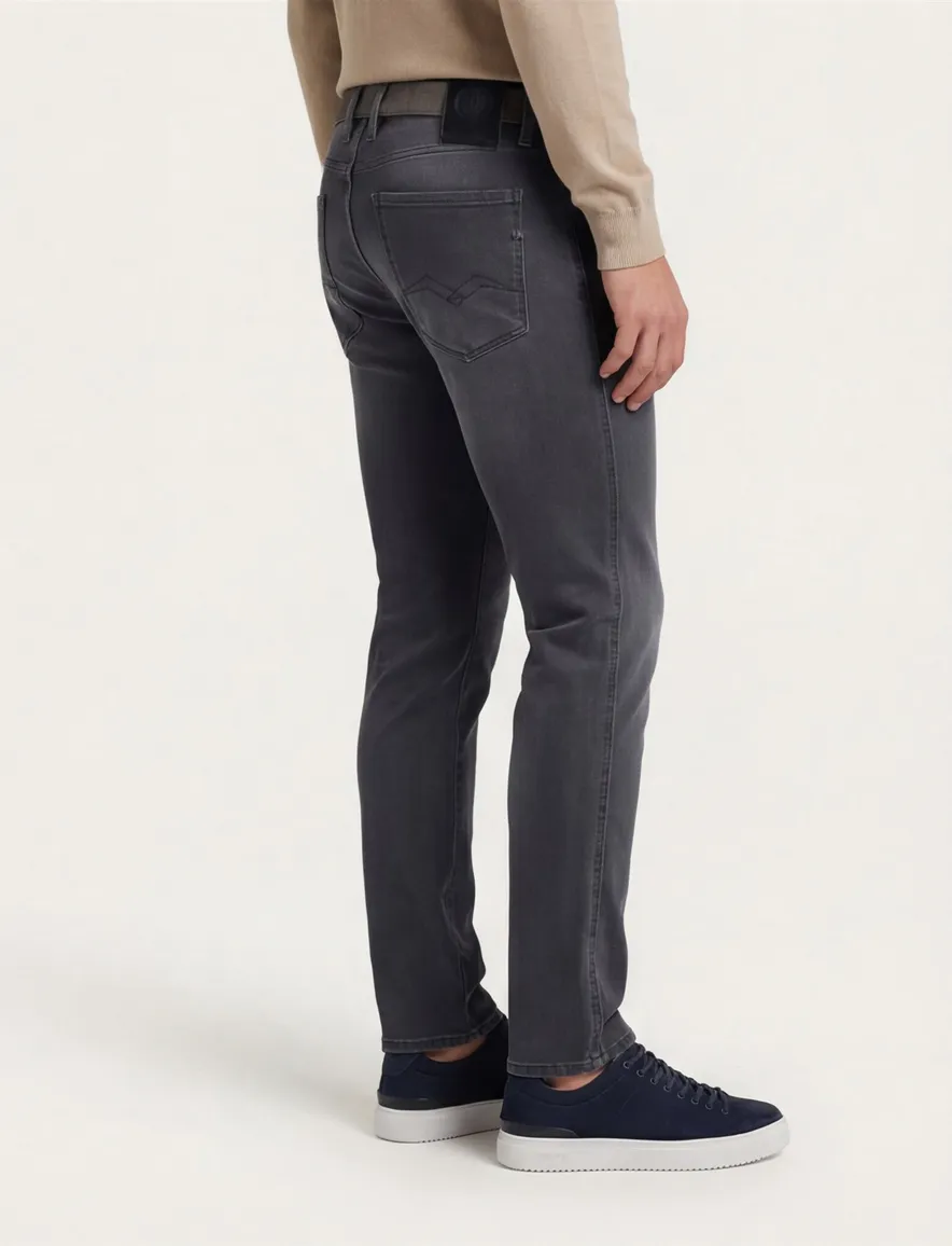 Grijze Slim Fit jeans Replay Hyperflex Anbass
