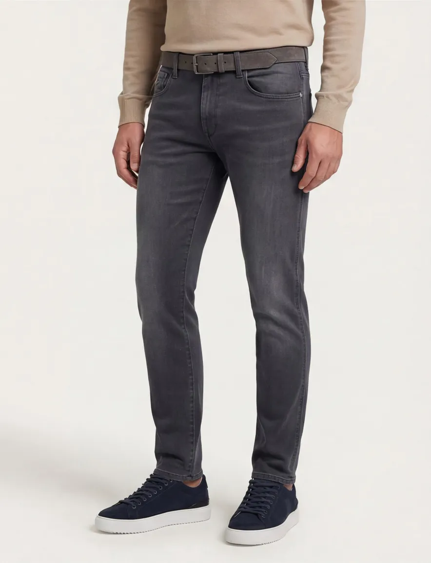 Grijze Slim Fit jeans Replay Hyperflex Anbass